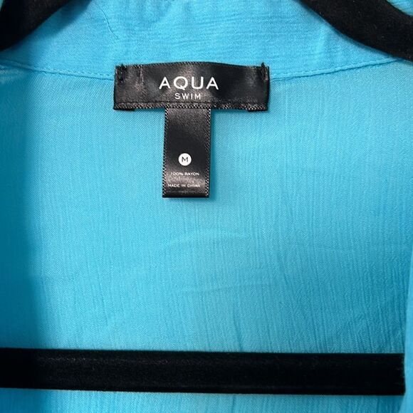 Beautiful blue high slit side cover up - Picture 2 of 3